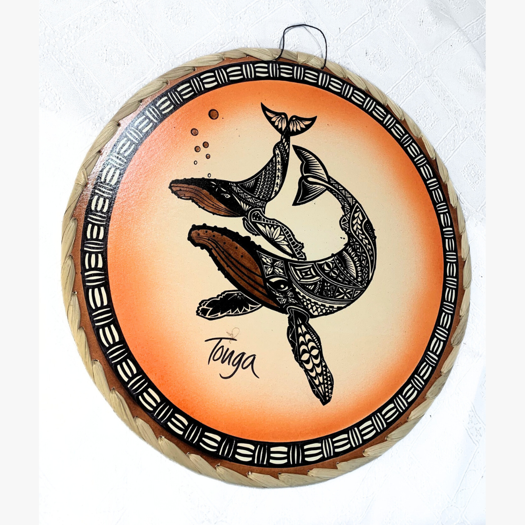 Tongan Wall Art (Whales)