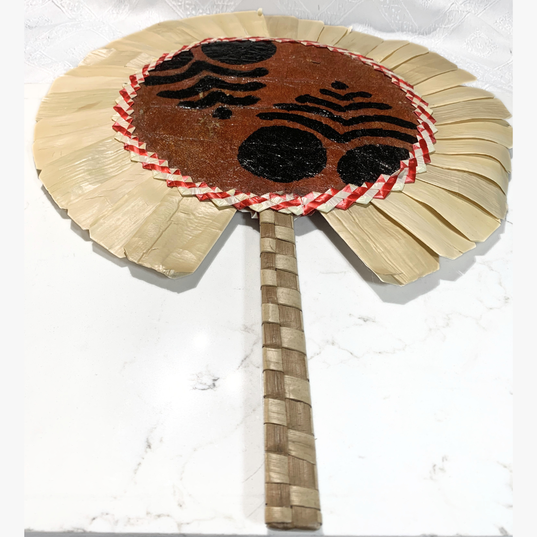 Hand-painted Tapa Fan