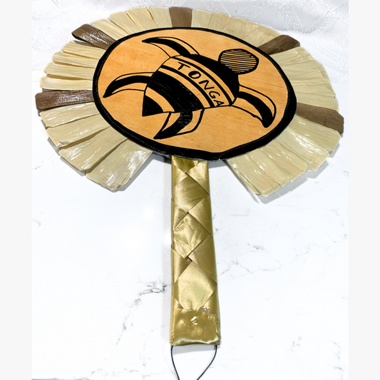 Painted Turtle Tapa Fan
