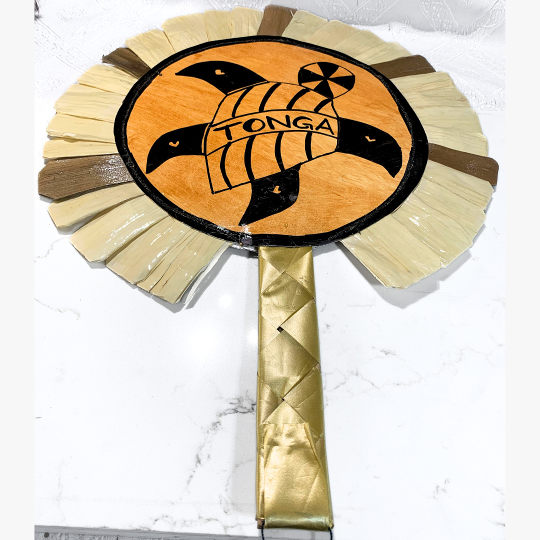 Painted Turtle Tapa Fan