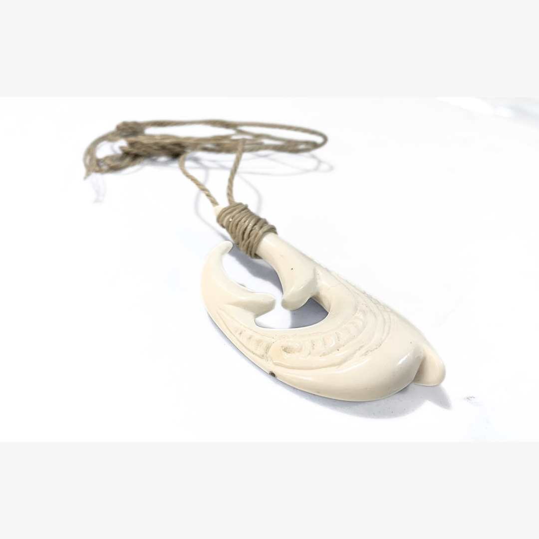 Tongan Kahoa Bone Hook Pendant