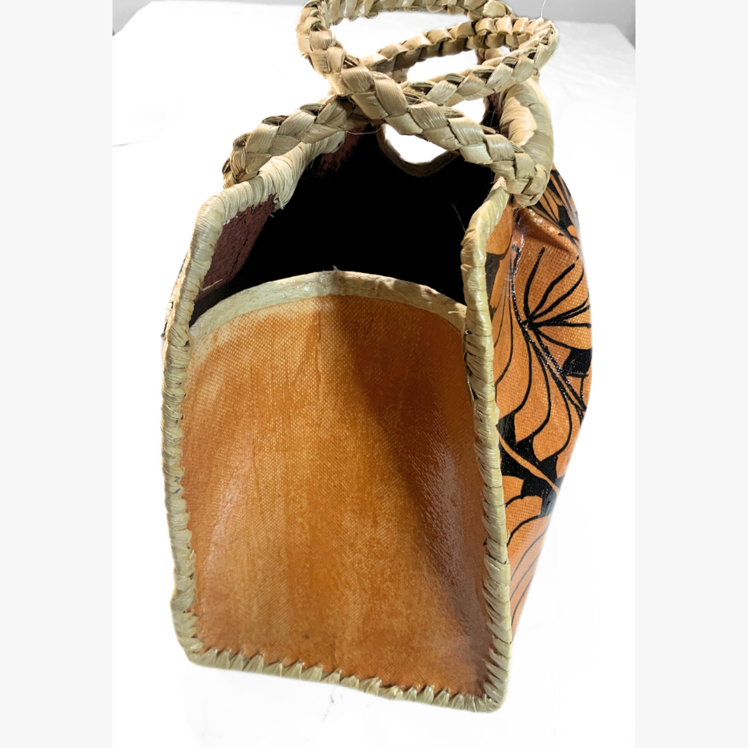 Authentic Tongan Polished Tapa Handbag