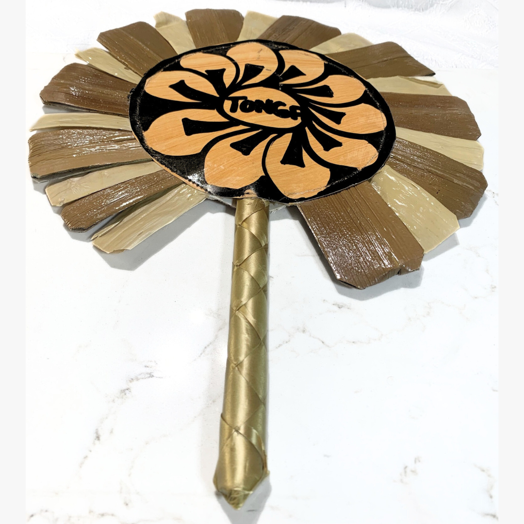 Handcrafted Tongan Tapa Fan