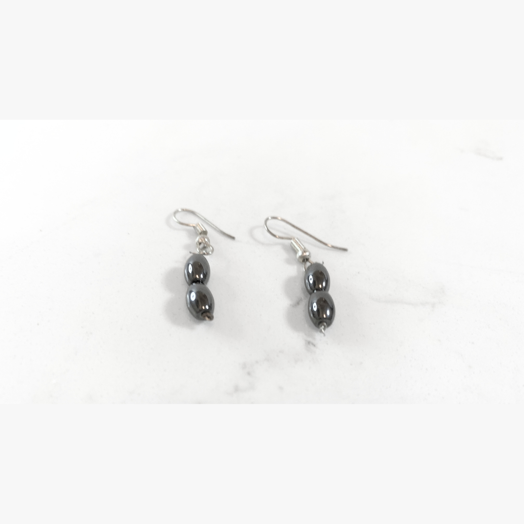 Deep Sea Stone Two-stone Earrings
