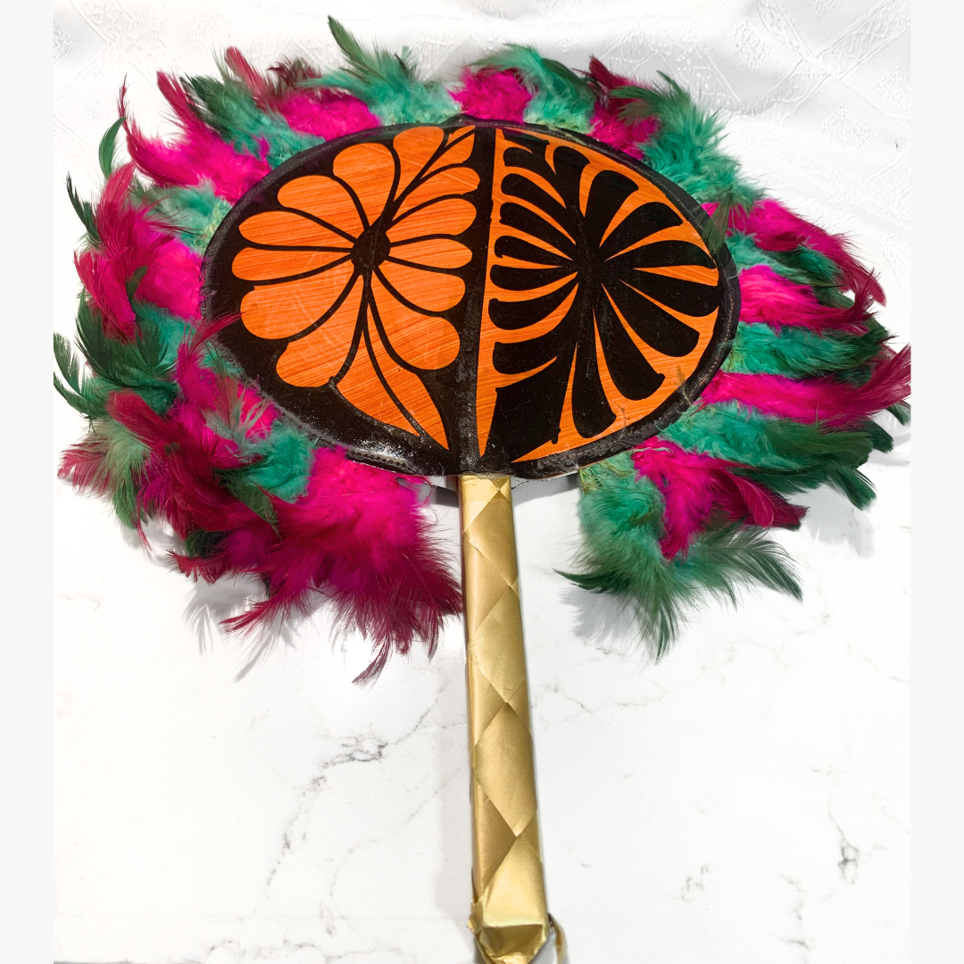 Tapa & Feathers Fan