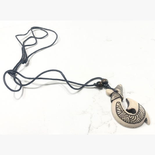 Tribal Kahoa Bone Pendant