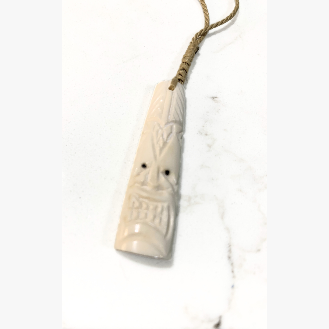 Kahoa Bone Tiki Pendant