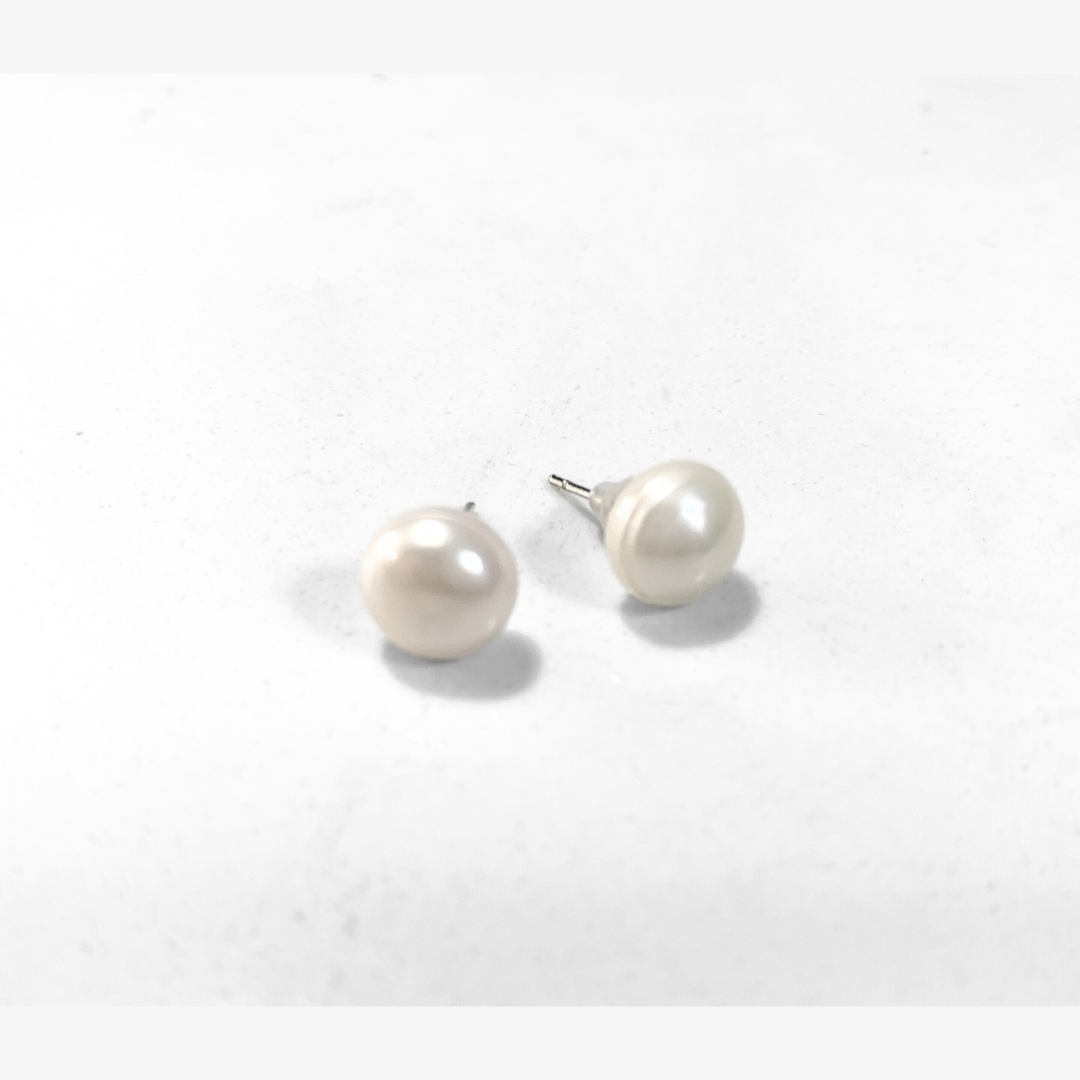 Cultured Mabe Pearl Earrings