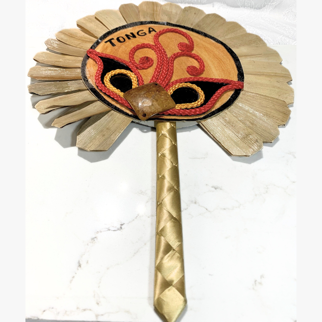 Handcrafted Tongan Tapa Fan