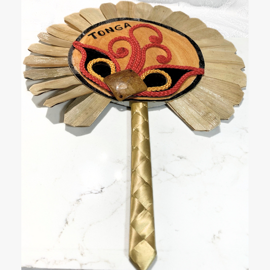 Handcrafted Tongan Tapa Fan