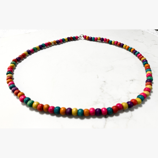 Multi-Coloured Beaded Necklace