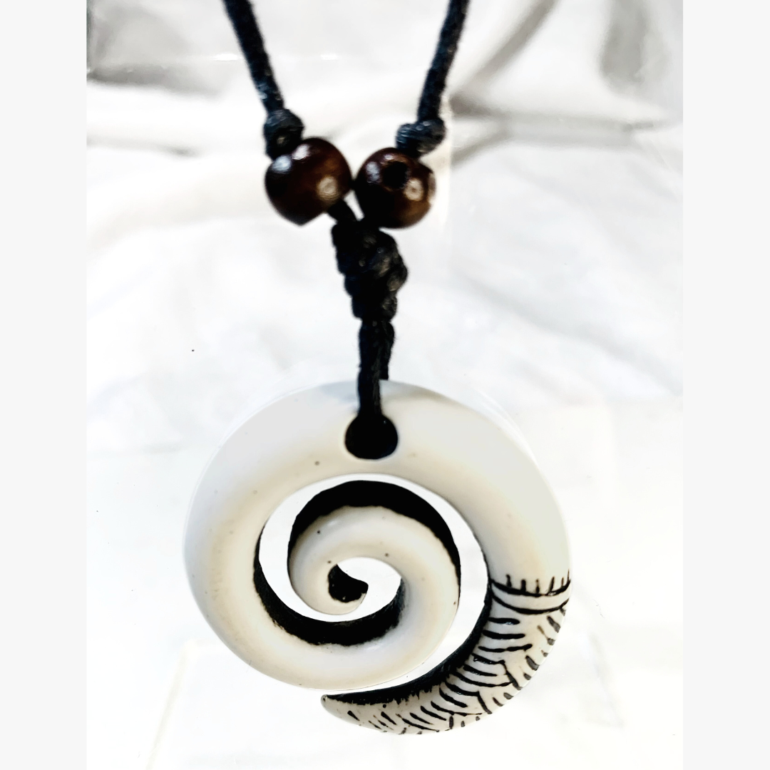 Tribal Etched Pendant (Kahoa Bone)