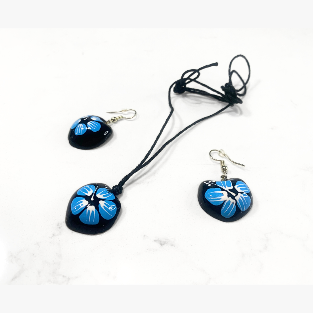 Coconut Shell Handcrafted Necklace & Earrings