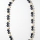 South Sea (Tonga) Cultured Black & White Baroque Pearl Necklace 11-13 mm