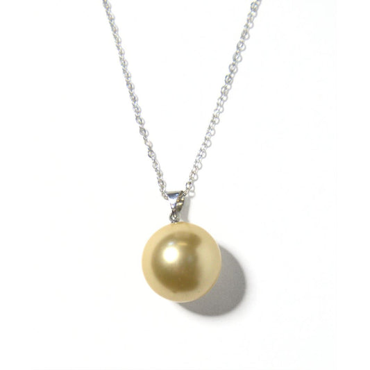 Single Cultured Golden Pearl Necklace (Tonga)