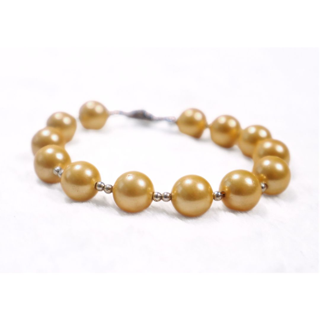 Cultured Golden South Sea Pearl Bracelet