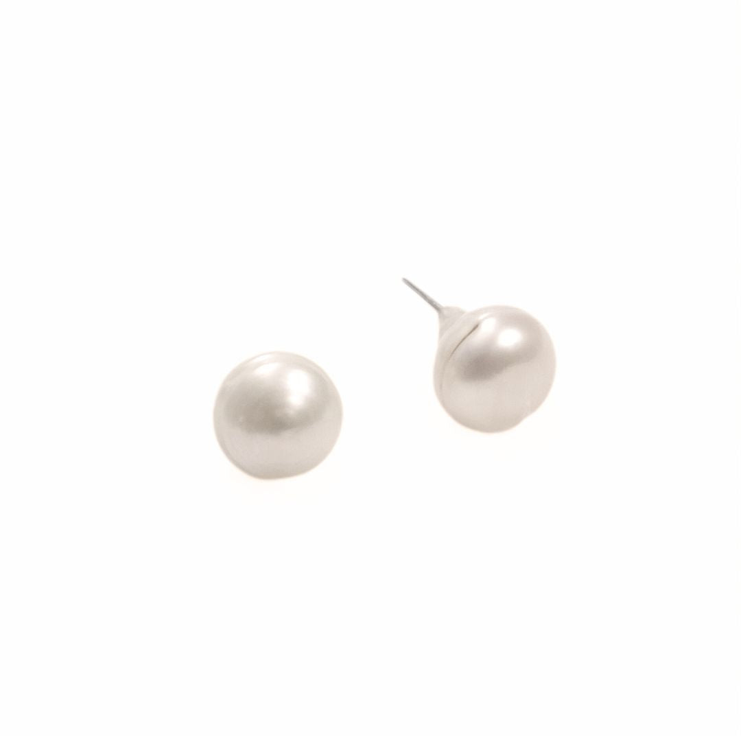 Cultured Mabe Pearl Earrings