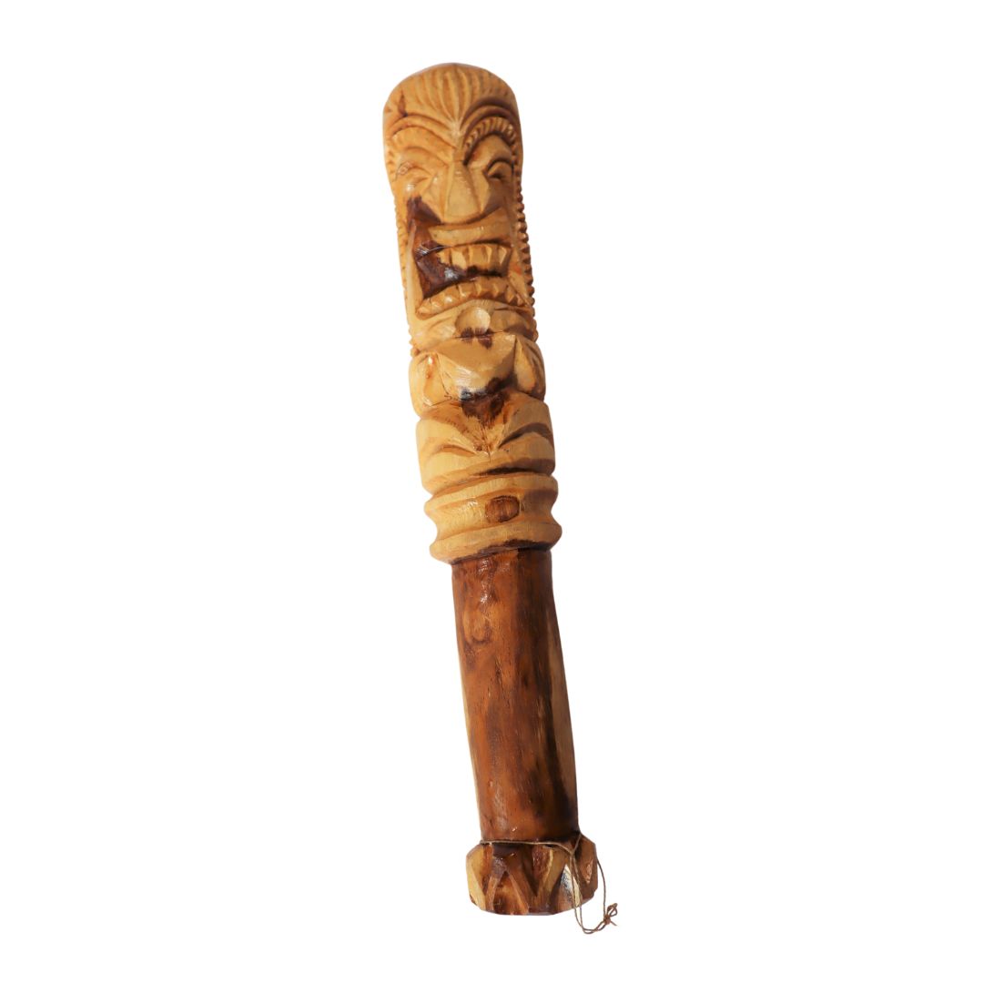 Hand-Carved Wooden Tiki Club