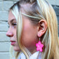 Hot Pink Shell Necklace & Earrings