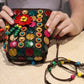 Polished Multi-Coloured Coconut Shell Handbag